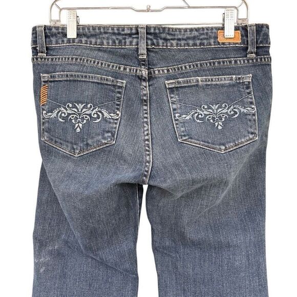 Paige Hollywood Hills Jeans Y2K Women’s Size 30 Embroidered Pocket Bootcut Denim - Picture 6 of 9